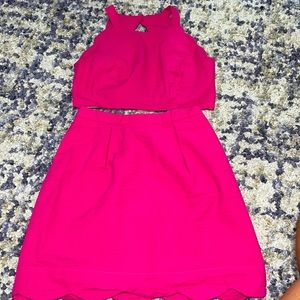 Lauren James Carley 2 Piece Set in Raspberry